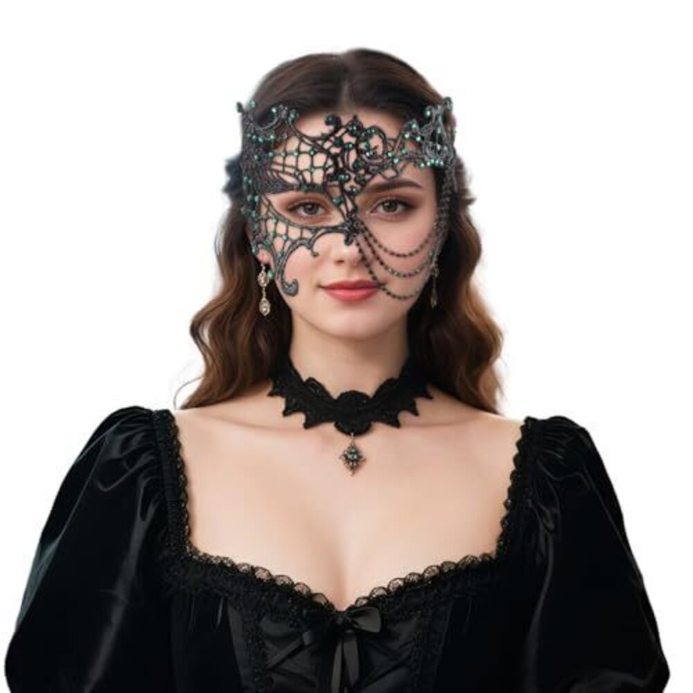7362 Costume Masks Butterfly Lace Masquerade Masks Vintage 1920s Mask